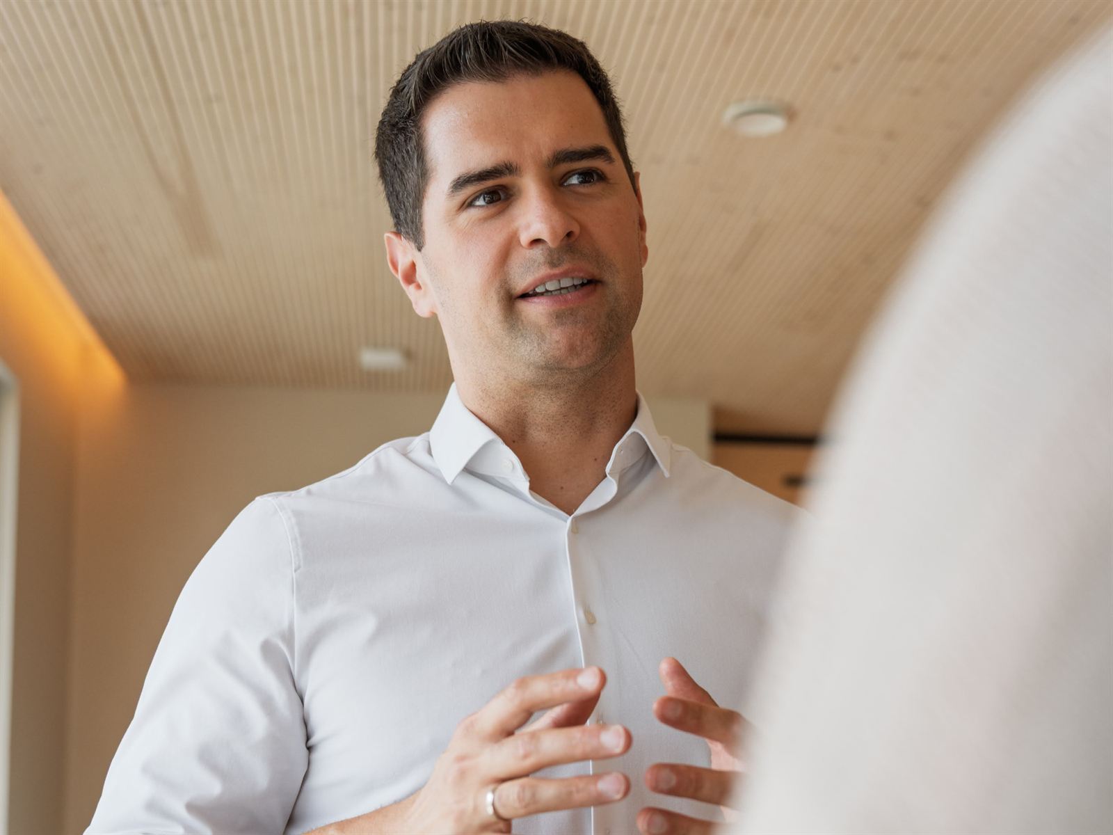 Erol Kiesl im Kundengespräch